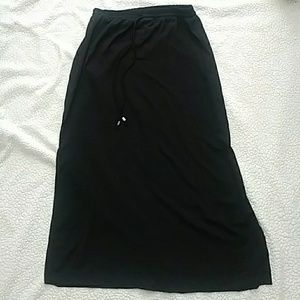 Black maxi skirt